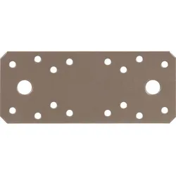 Flachverbinder DURAVIS® 133 x 55 x 2,5 mm, Material: Stahl, sendzimirverzinkt, Oberfläche: perlbeige RAL 1035