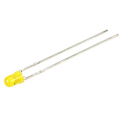 Kingbright LED bedrahtet Gelb Rund 3mm 11 mcd 40° 11.5mA 14V