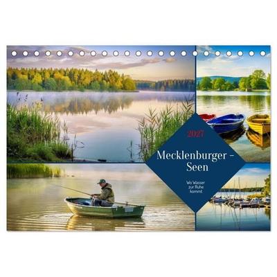 Mecklenburger - Seen (Tischkalender 2027 DIN A5 quer), CALVENDO Monatskalender