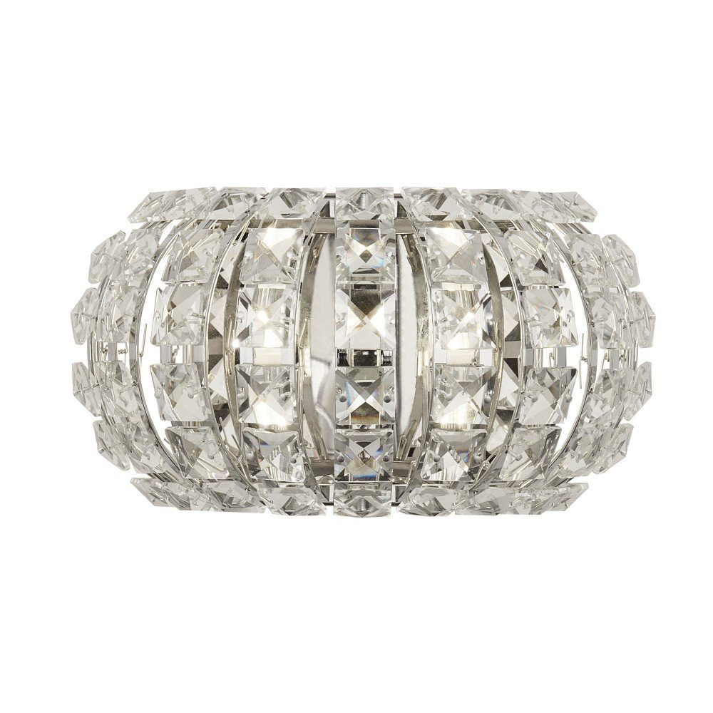Searchlight Marilyn Design Wandlamp - Zilver - Glas en Metaal