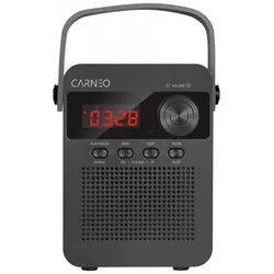 Carneo F90 FM r ádio, BT reproduktor, black/wood (FM, Bluetooth), Radio, Schwarz