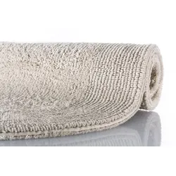 RHOMTUFT Badteppich PRESTIGE/EXQUISIT stone 50 cm x 75 cm oval