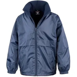 Result Clothing, Unisex, Laufjacke, Junior Microfleece Lined Jacket (XS), Blau, XS