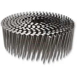 Coilnagel 16°, drahtgebunden, Flachkopf, Ringschaft, Stahl blank, 2,5 x 40 mm