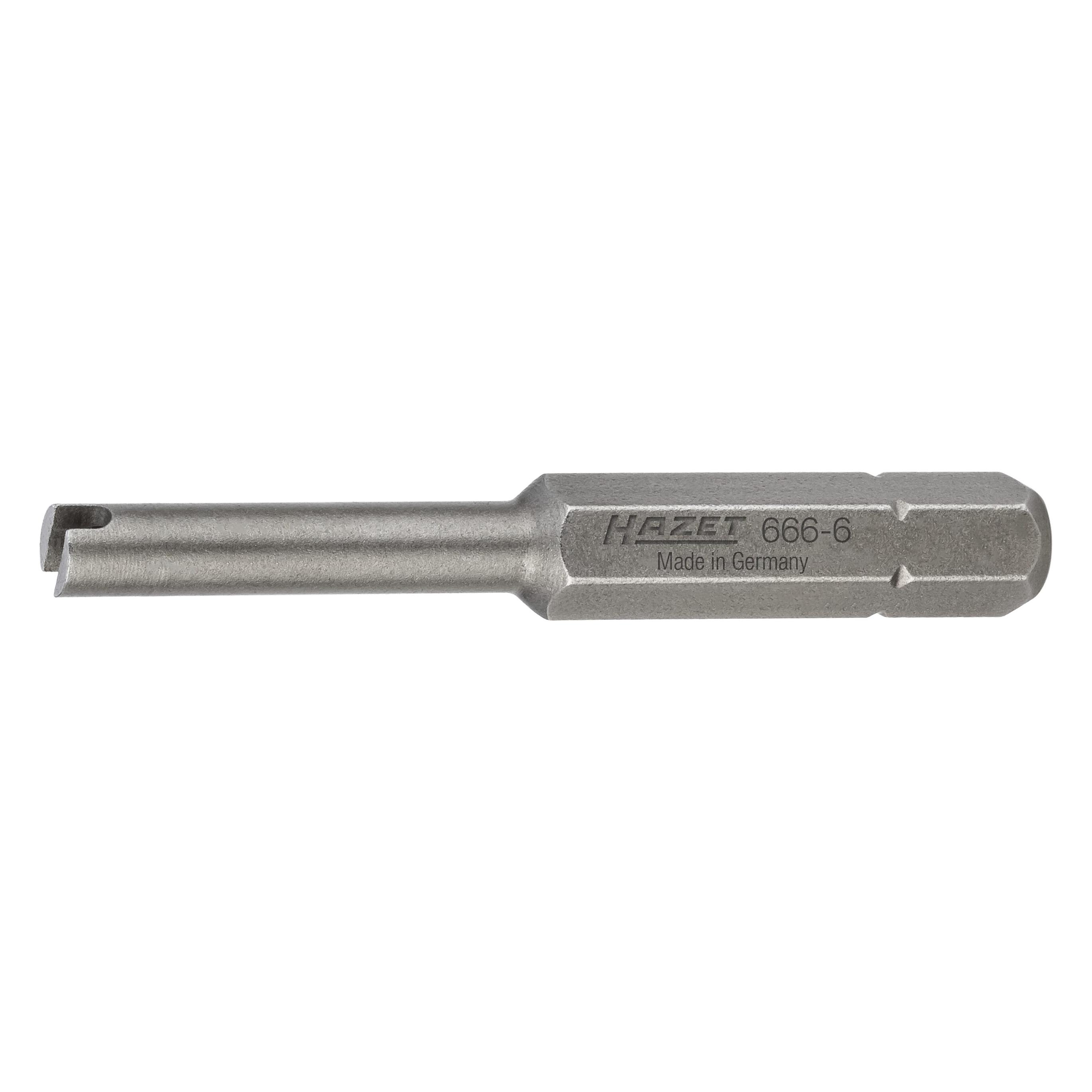 Hazet Ventil-Dreher-Bit 666-6 Sechskant6,3 (1/4 Zoll) (666-6)