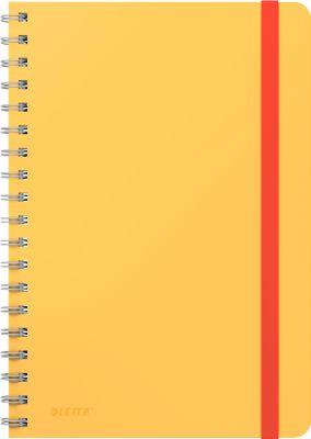 Collegeblock Leitz Cosy, DIN B5, kariert, spiralgebunden, 100 g/m² Papier, 80 Blatt, gelb