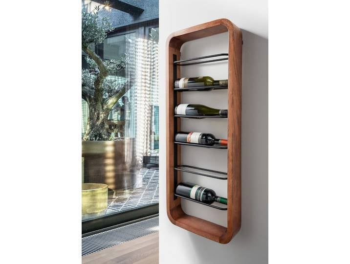 Flaschenregal für 6 Flaschen 'Vino 1' Holz & Metall
