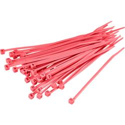 TRU COMPONENTS 1593706 TC-CV300S203 Kabelbinder 300 mm 4.80 mm Rot 100 St.