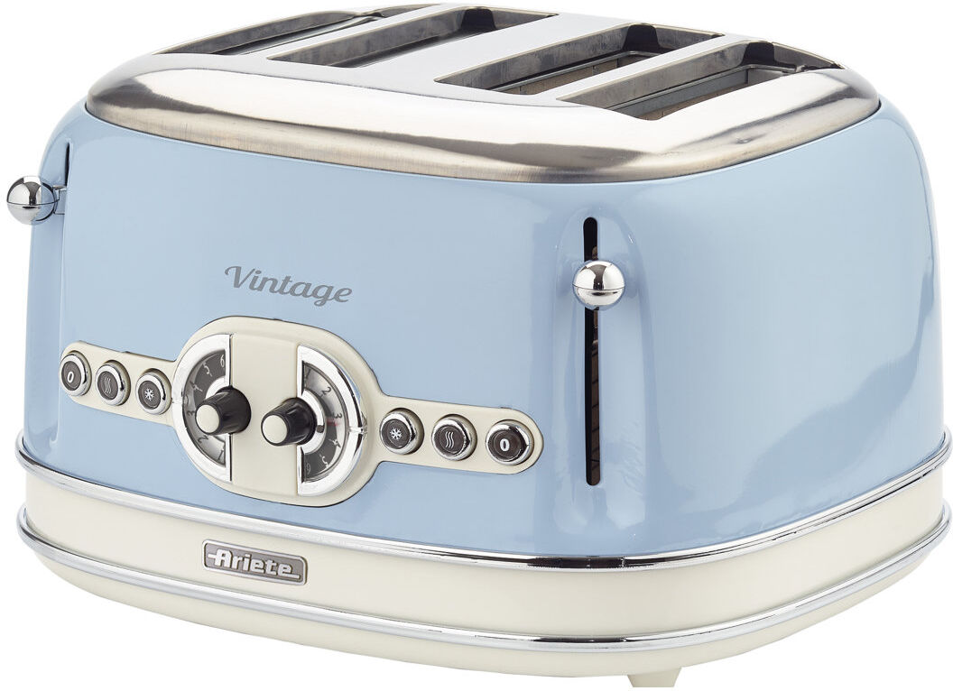 Ariete Vintage 4 Slice Toaster Cream Blue 4 - Slice