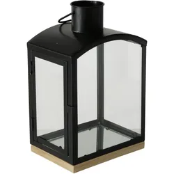 Laterne ROLANDO (BHT 13x29x18 cm) - schwarz - BHT 13x29x18 cm