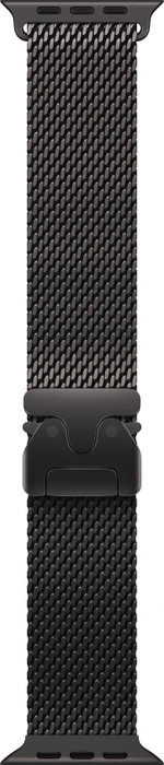 Apple Watch 49 mm Mailänder Armband aus schwarzem Titan - Small