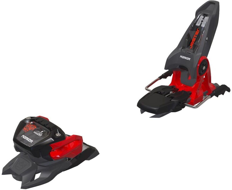Marker  - Jester 16 120mm Anthracite Black Red - Fix Ski