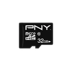 PNY Performance Plus 32 GB microSDHC Speicherkarte (C10) Schwarz