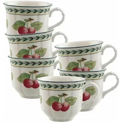 Villeroy & Boch, Tasse, Multipack French Garden Fleurence Kaffeeobertasse - 6 Stück (120 ml, 6x)