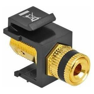 Delock Keystone Modul Polklemme > Gewindebuchse schwarz / schwarz (Keystone Modul) (86864)