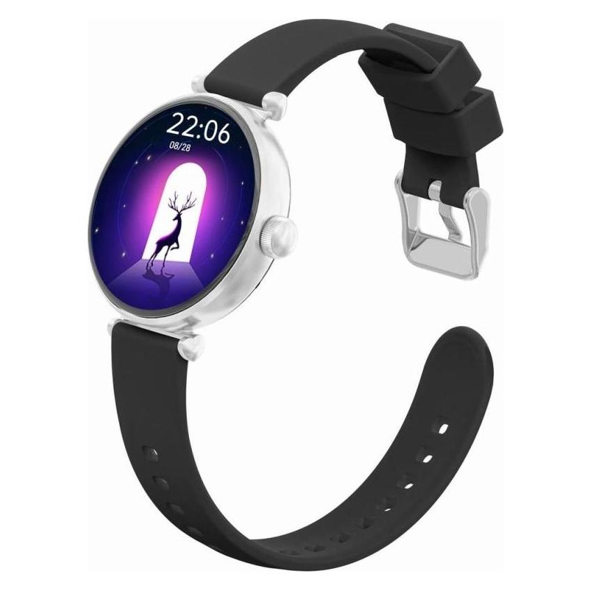 Gravity Smartwatch Smartwatch Srebrno-różowe złoto czarne 2 Paski GT26-5 (40 mm, ohne SIM) (GT26-5)