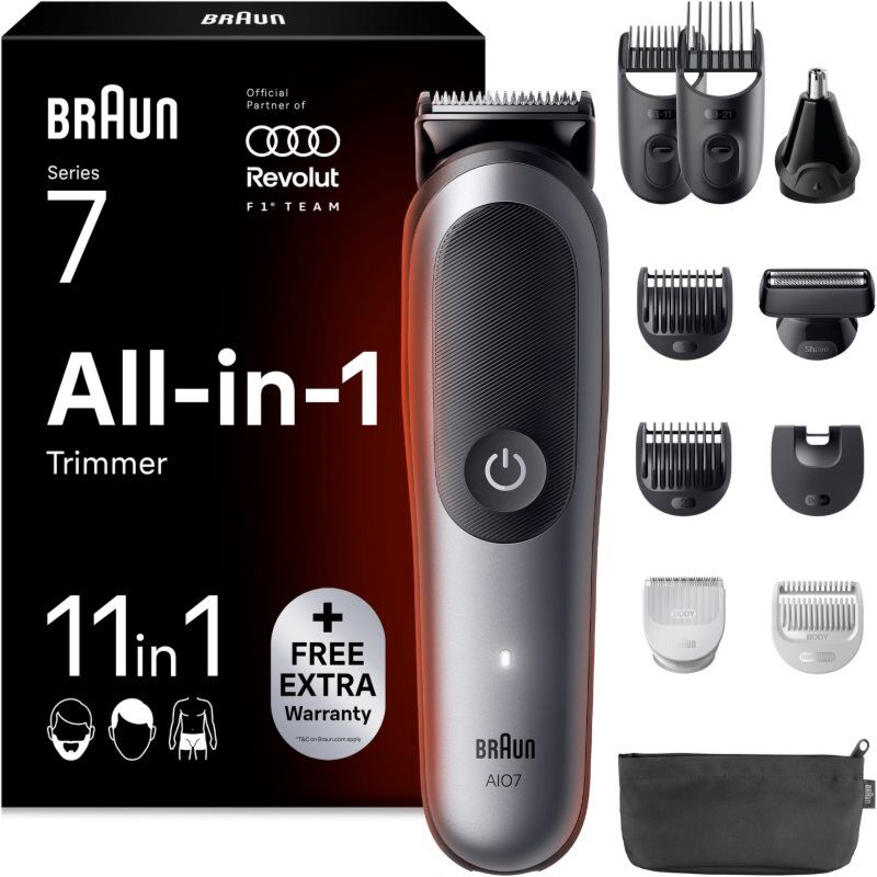 Braun All-In-One Series 7 AIO7540 F1 coffret de soins pour cheveux, barbe et corps 11-en-1 1 pcs