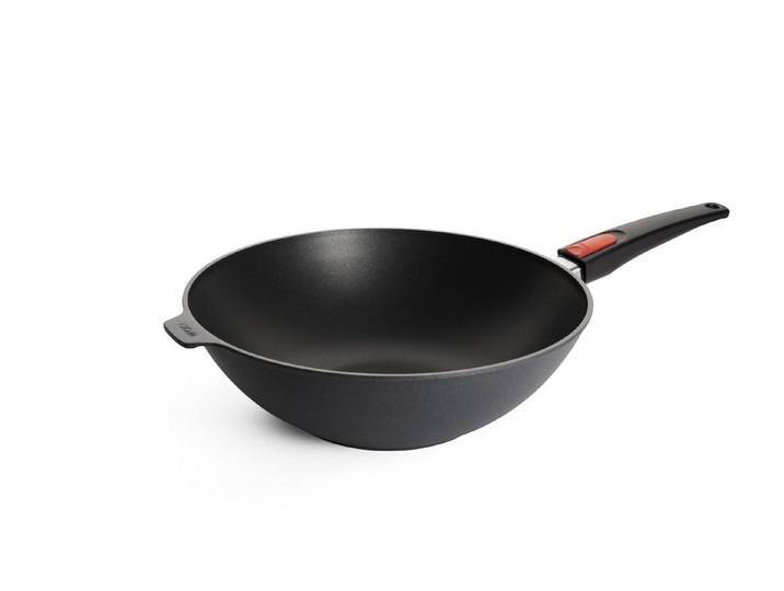 WOLL Wok MADE IN GERMANY - Diamond Lite, Aluminiumguss, abnehmbarer Griff, Induktion