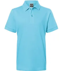 Kinder Polo-Shirt "JN070K" - S - sky-blue
