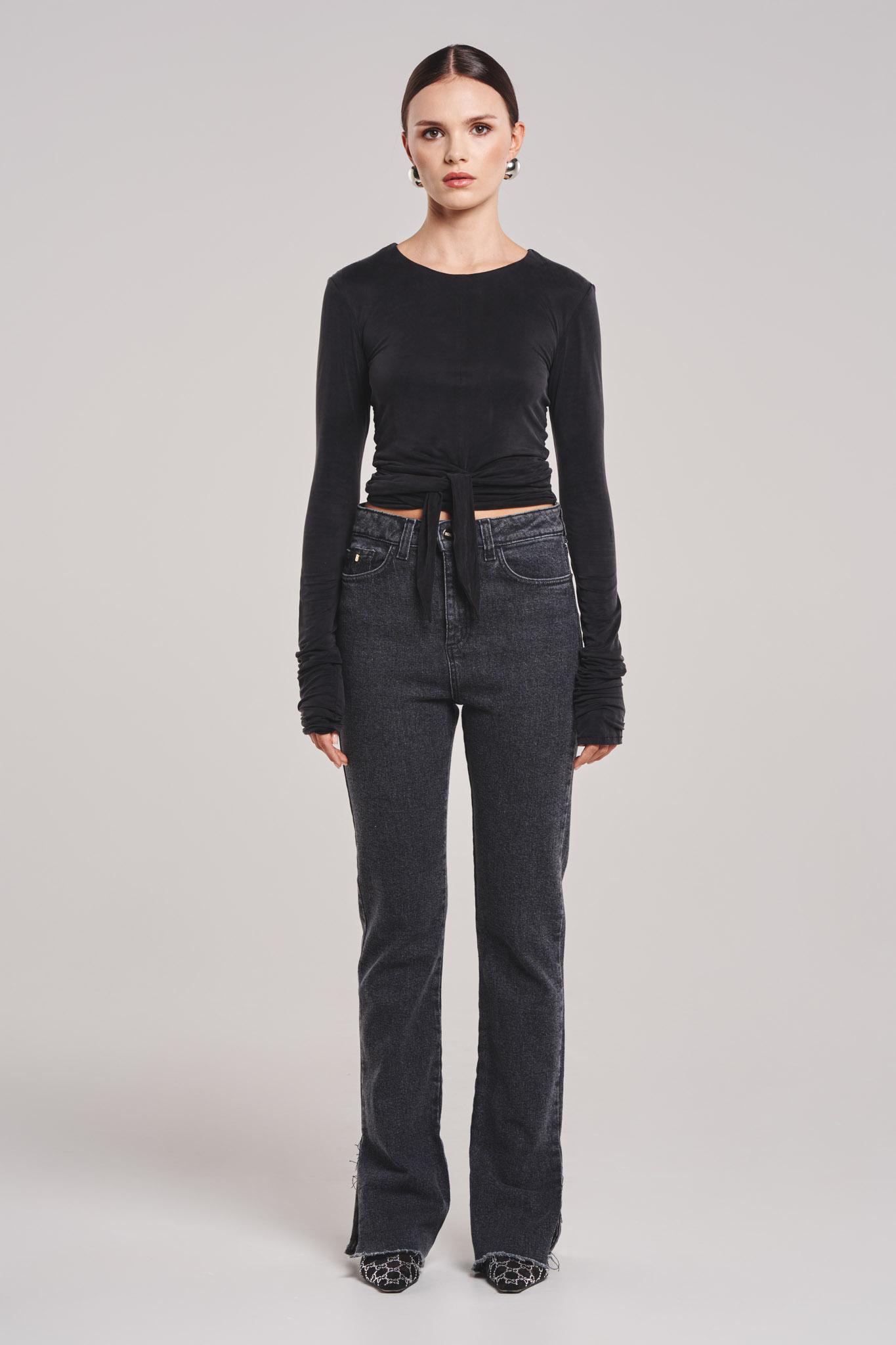 BENU Cupro blouse met strik