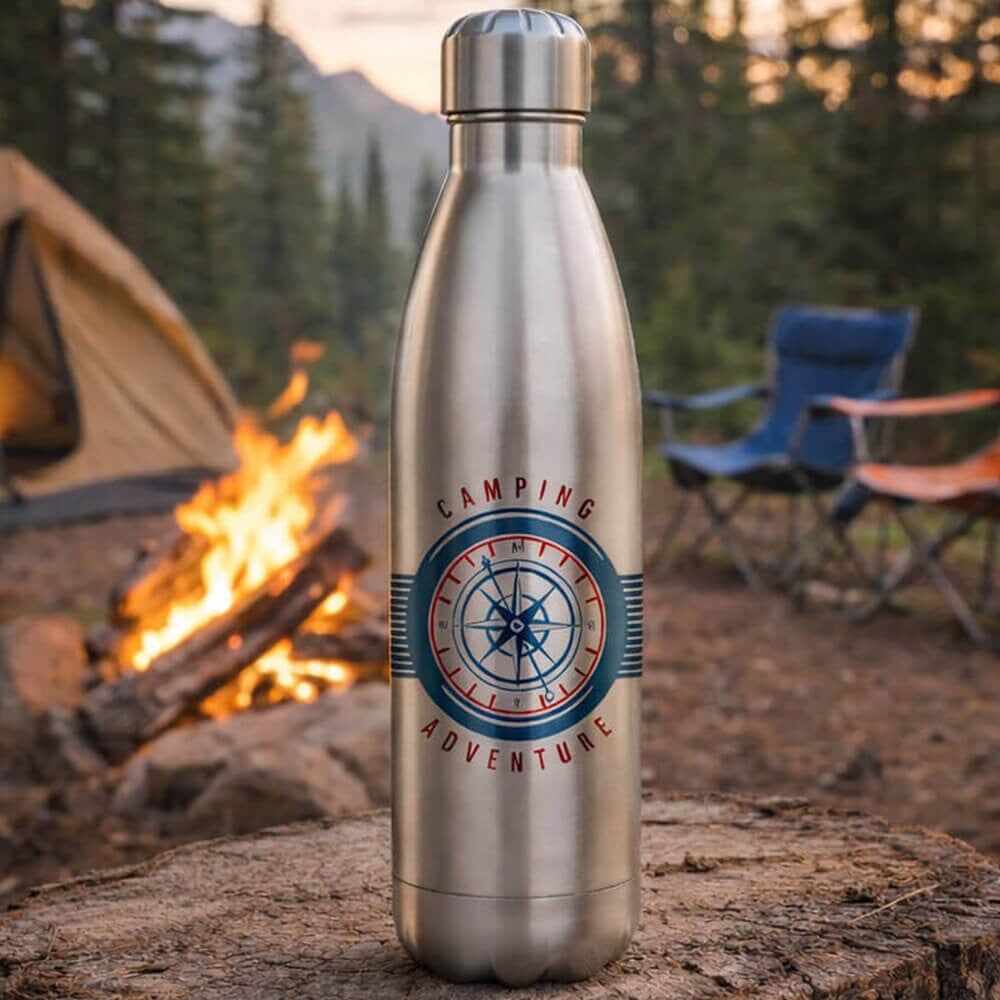 Ocadeau Bouteille thermos gris