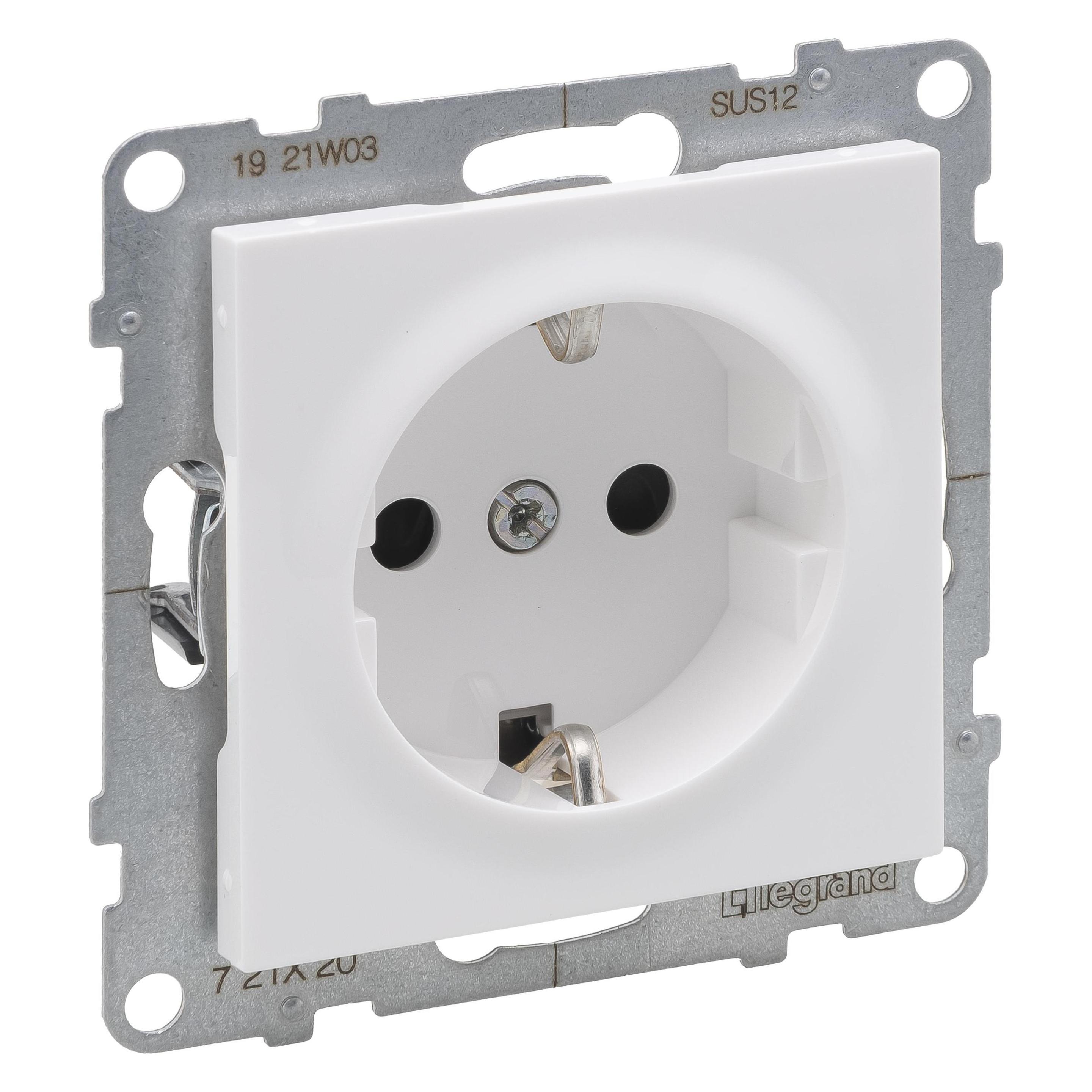 Legrand Socket Auto Terminals Shuttered White (36518465)