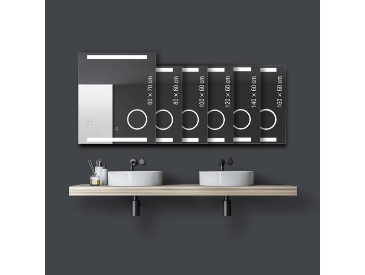 Spiegel King 100cm Silber Korpus: Aluminium, gebürstet 100cm