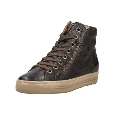 Sneaker PAUL GREEN "Paul Green Sneaker Glattleder", Damen, Gr. 37,5, braun, Glattleder, Schuhe Sneaker