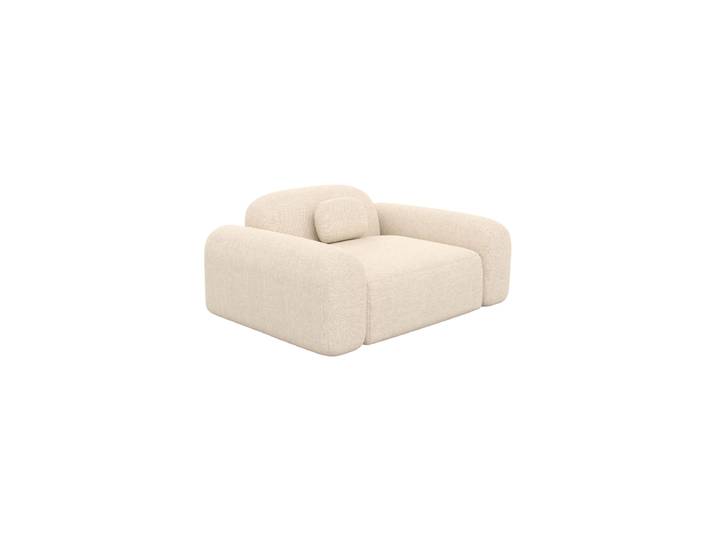 Design Loungesessel „Ravello“ mit Strukturstoff-Bezug Strukturstoff Cream BLOOMINGLOFT Collection