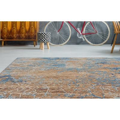 Teppich ARTE ESPINA "Blaze 600", blau (blau, beige), B:155cm H:8mm L:230cm, Polyester, Teppiche, Teppich, spannendes Design,stilvolle Farbgebung,pflegeleicht & widerstandsfähig