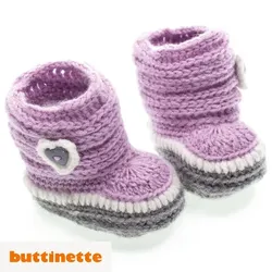 Häkelanleitung – Babystiefelchen aus Woll Butt Venia