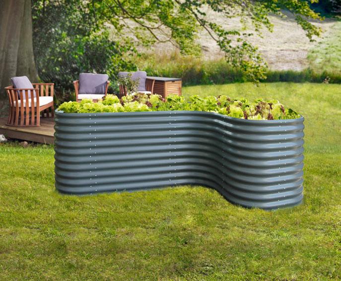 EPHSCHMIDT--AKTIVBANK-- Hochbeeterweiterung Curve 858, granit 09502400