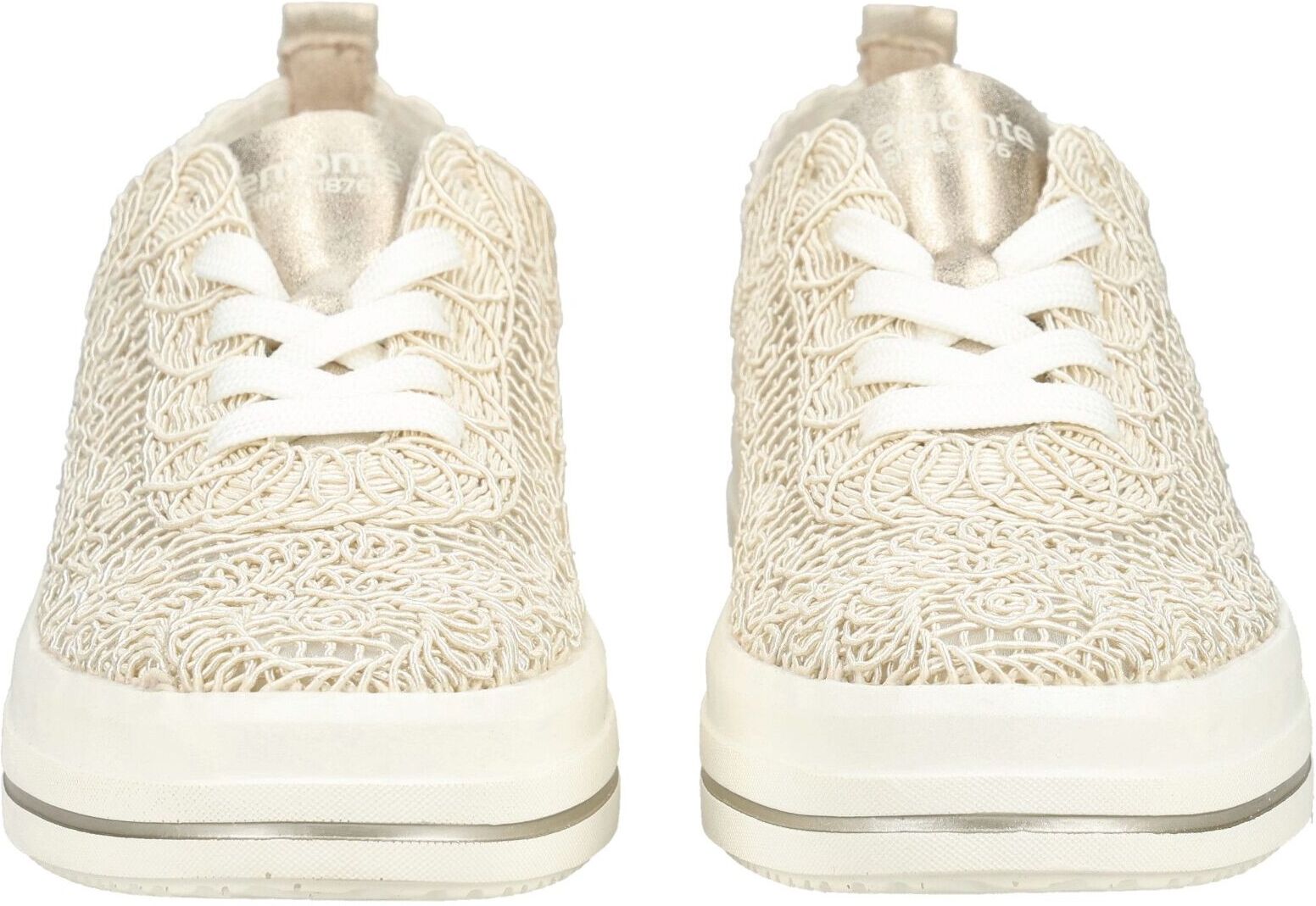 Plateausneaker REMONTE "Remonte Sneaker Textil", Damen, Gr. 38, Textil, beige, Schuhe Plateausneaker
