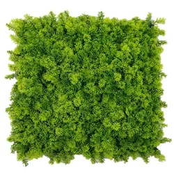 GeckoWall ULM |  Gastronomie Premium Moos Wald Pflanzenwand 50x50cm |Kunstpflanzen Wandmontage Indoor Outdoor| Blätter Wandpaneele Dekoration | Pflanzen Quadrat