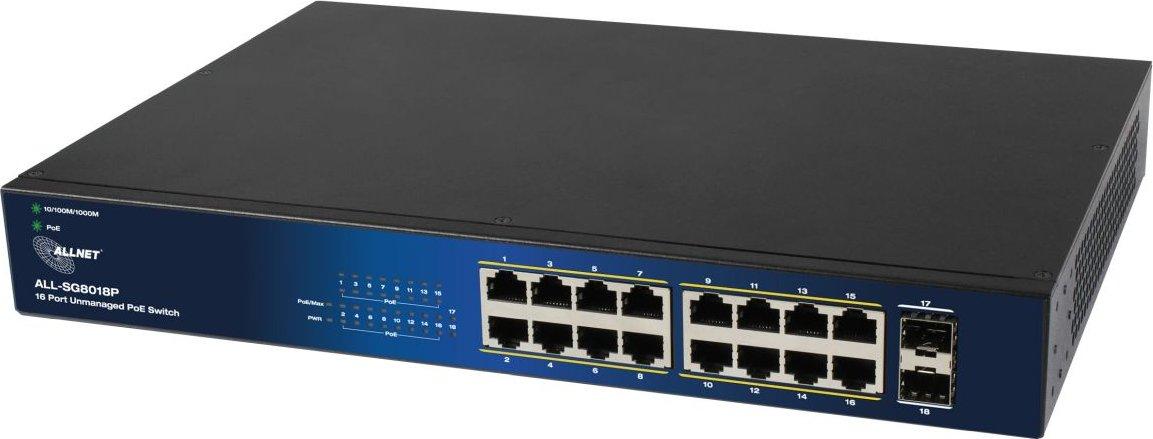 ALLNET 211783, Unmanaged, L2, Gigabit Ethernet (10/100/1000), Power over Ethernet (PoE)