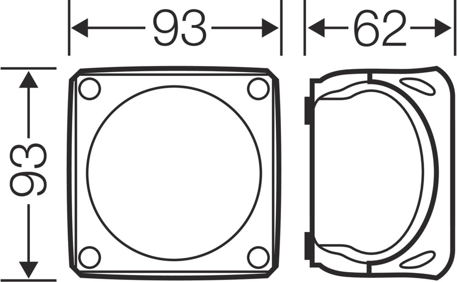 Hensel Kabelabzweigkasten KF 0200 C ohne Klemme ohne Vorprägungen (62000082)