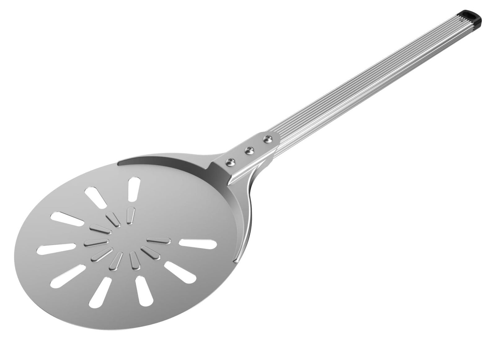 Dripio Aluminium pizzaschep, geperforeerd, rond, 20 cm