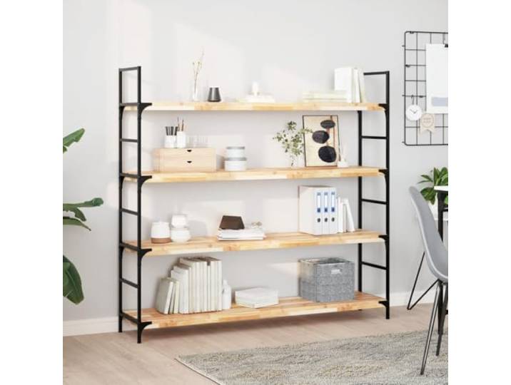 KTHLBRH Rechteckige Tischplatte aus Massivholz Akazie 140 x 30 x 4 cm Unbehandelt, personalisierbar, pflegeleicht, kombinierbar mit verschiedenen Untergründen