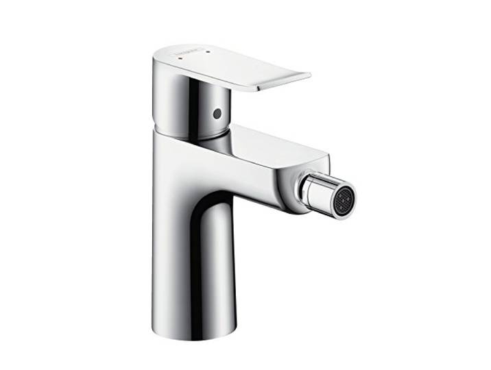 hansgrohe Metris Eengreeps-bidetkraan met trekstang-afvoergarnituur, chroom