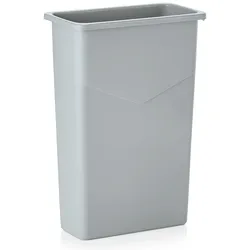 WAS Germany - Abfallbehälter, 75 ltr., 51 x 27 x 75 cm, grau,  Polypropylen