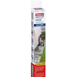 tesa Lichtschachtgitter Insect Stop Edelstahl 60,0 x 1,35 m