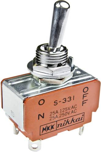 NKK Switches S6A S6A Kippschalter 125 V/AC 20A 2 x Ein/Ein rastend 1St.