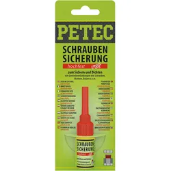 PETEC Schraubensicherung hochfest, rot, 5 g