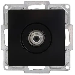 Günsan Visage Sat TV Antennendose F Stecker Schwarz