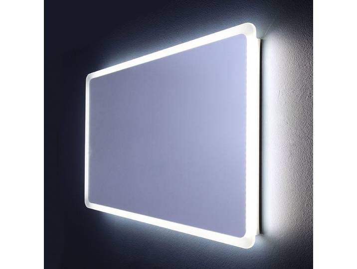 Kiamami Valentina - Miroir De Salle De Bain Éclairé Avec Led Angles Arrondis 60 X 120 Cm Dallas