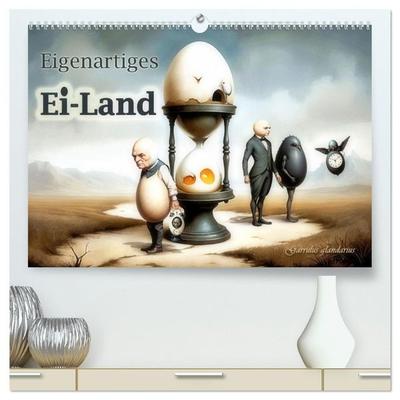 Eigenartiges Ei-Land (hochwertiger Premium Wandkalender 2027 DIN A2 quer), Kunstdruck in Hochglanz