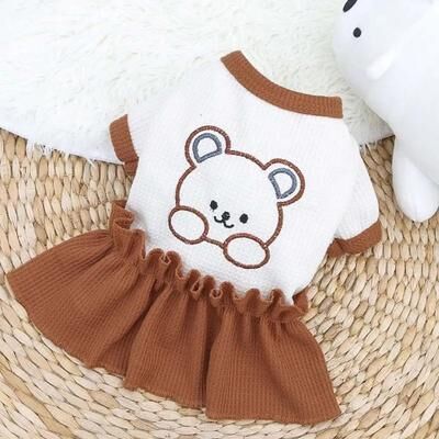 Inspired Living Cozy Frenchie Summer Dress Shirt For Small Dogs & Cats Soft French Bulldog Puppy Shirt And Lightweight Dog Dress dress xs