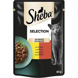 Sheba Selection in Sauce mit Huhn & Rind 28x85 g