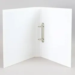 Präsentationsringbuch A4 weiß | 25 mm | Pappe, PP | 2-D-Ring-Mechanik