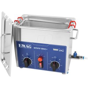 Emag Ultraschallreinigungsgerät Emmi 30 HC Plus, 3,2 Liter, mit Timer, Heizung und Ablasshahn